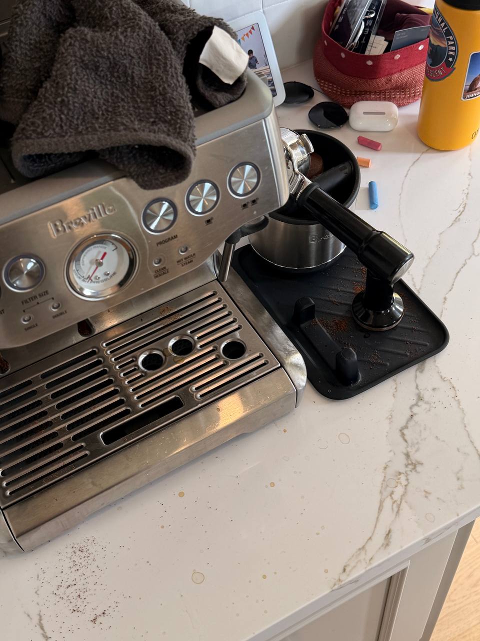 Coffee Station Cleanup — before