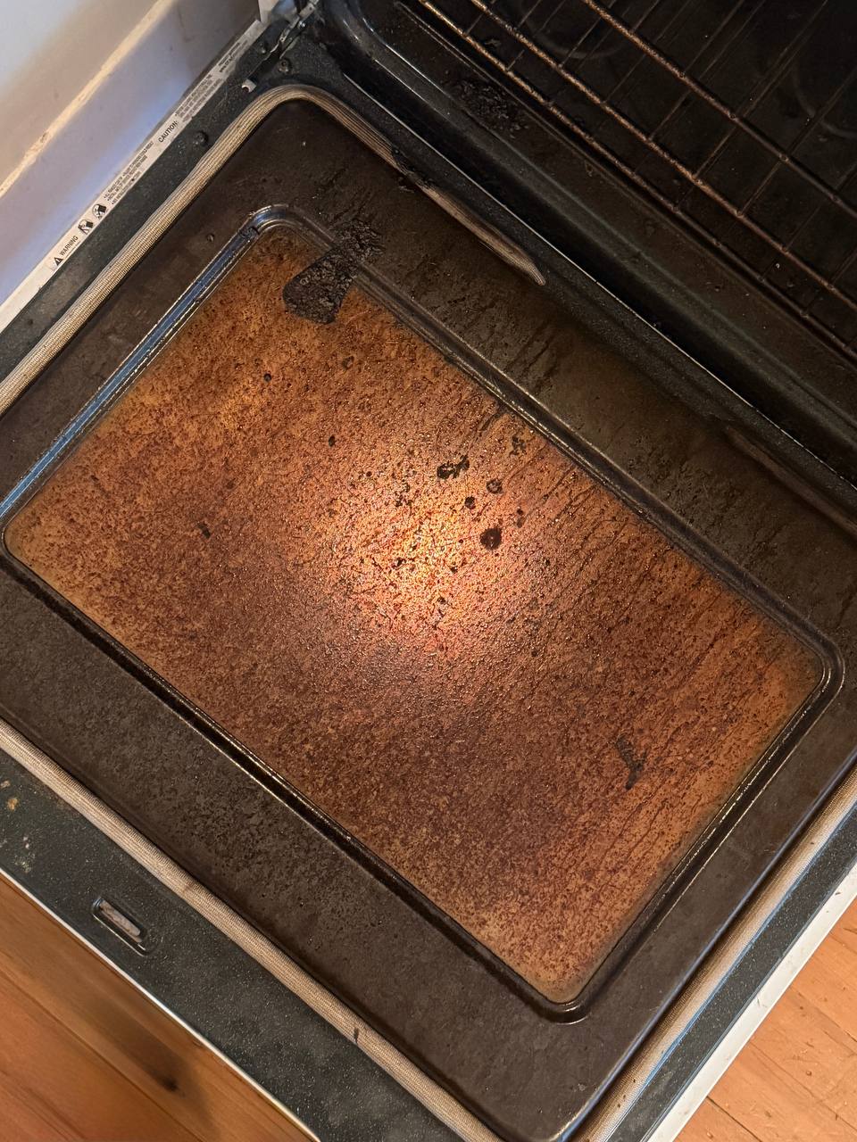 Stove & Range Cleaning — before